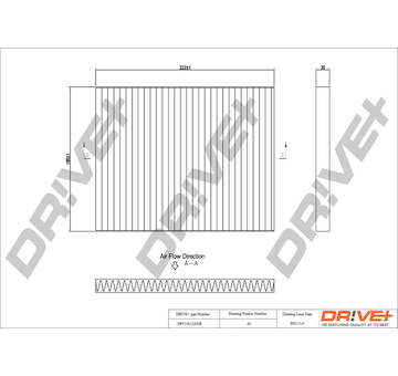 Filtr, vzduch v interiéru Dr!ve+ DP1110.12.0328