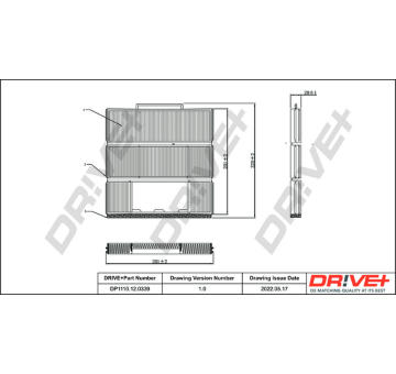 Filtr, vzduch v interiéru Dr!ve+ DP1110.12.0339