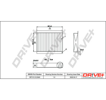 Filtr, vzduch v interiéru Dr!ve+ DP1110.12.0343