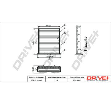 Filtr, vzduch v interiéru Dr!ve+ DP1110.12.0345