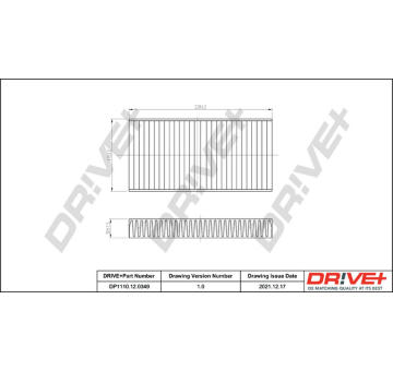 Filtr, vzduch v interiéru Dr!ve+ DP1110.12.0349