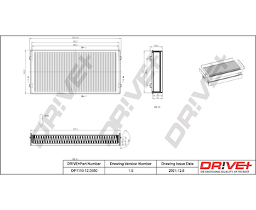 Filtr, vzduch v interiéru Dr!ve+ DP1110.12.0350