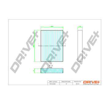 Filtr, vzduch v interiéru Dr!ve+ DP1110.12.0358