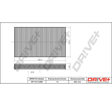 Filtr, vzduch v interiéru Dr!ve+ DP1110.12.0360