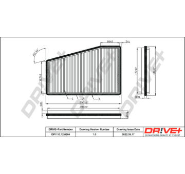 Filtr, vzduch v interiéru Dr!ve+ DP1110.12.0364