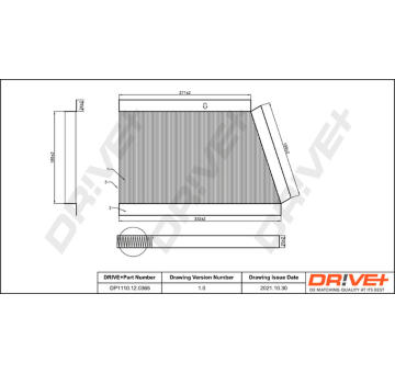 Filtr, vzduch v interiéru Dr!ve+ DP1110.12.0365