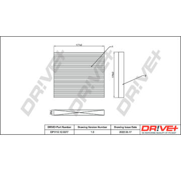 Filtr, vzduch v interiéru Dr!ve+ DP1110.12.0377