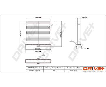 Filtr, vzduch v interiéru Dr!ve+ DP1110.12.0381