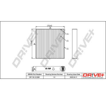 Filtr, vzduch v interiéru Dr!ve+ DP1110.12.0391