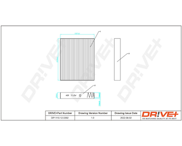 Filtr, vzduch v interiéru Dr!ve+ DP1110.12.0392