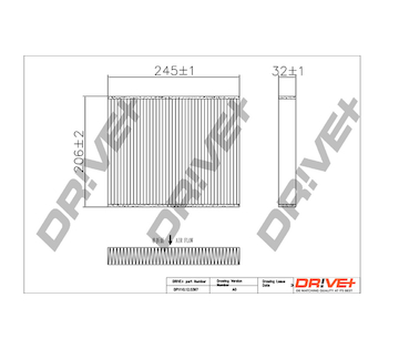 Filtr, vzduch v interiéru Dr!ve+ DP1110.12.0397