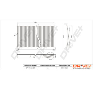 Filtr, vzduch v interiéru Dr!ve+ DP1110.12.0399