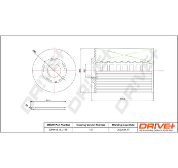 Palivový filtr Dr!ve+ DP1110.13.0166