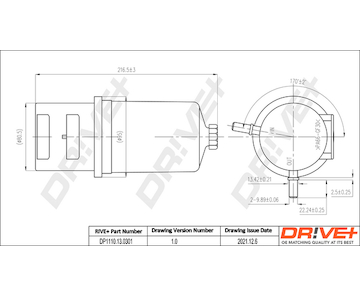 Palivový filtr Dr!ve+ DP1110.13.0301