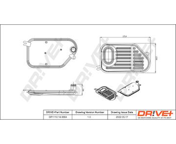 Hydraulický filtr, automatická převodovka Dr!ve+ DP1110.14.0004