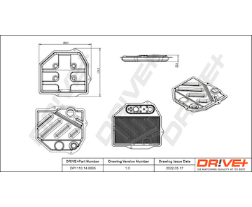 Sada hydraulického filtru, automatická převodovka Dr!ve+ DP1110.14.0005