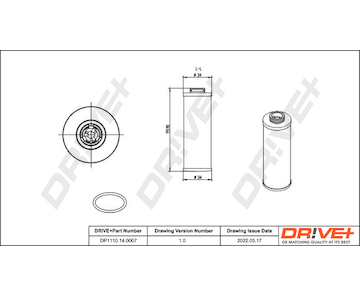 Hydraulický filtr, automatická převodovka Dr!ve+ DP1110.14.0007