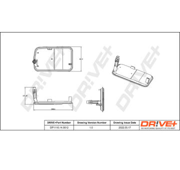 Sada hydraulického filtru, automatická převodovka Dr!ve+ DP1110.14.0012