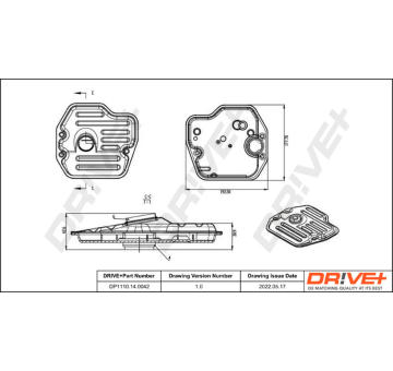 Sada hydraulického filtru, automatická převodovka Dr!ve+ DP1110.14.0042