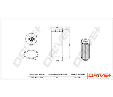 Hydraulický filtr, automatická převodovka Dr!ve+ DP1110.14.0043