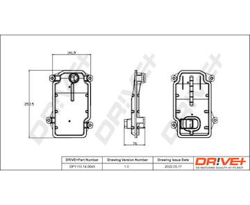 Sada hydraulického filtru, automatická převodovka Dr!ve+ DP1110.14.0045