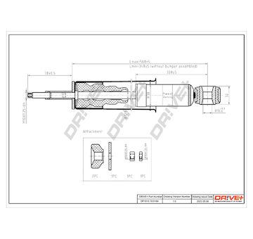 Tlumič pérování Dr!ve+ DP1610.10.0164