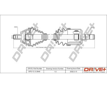 Hnací hřídel Dr!ve+ DP2110.10.0040