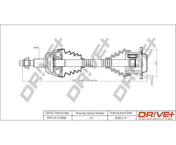 Hnací hřídel Dr!ve+ DP2110.10.0058