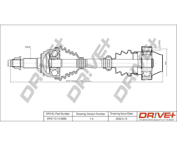 Hnací hřídel Dr!ve+ DP2110.10.0060