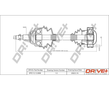 Hnací hřídel Dr!ve+ DP2110.10.0090
