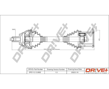 Hnací hřídel Dr!ve+ DP2110.10.0092