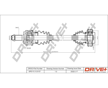 Hnací hřídel Dr!ve+ DP2110.10.0107