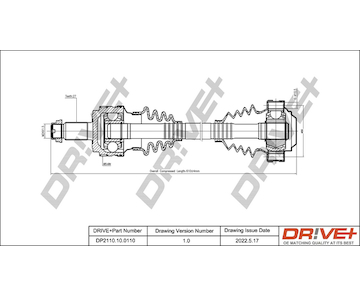 Hnací hřídel Dr!ve+ DP2110.10.0110