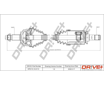 Hnací hřídel Dr!ve+ DP2110.10.0113