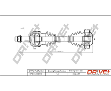 Hnací hřídel Dr!ve+ DP2110.10.0118