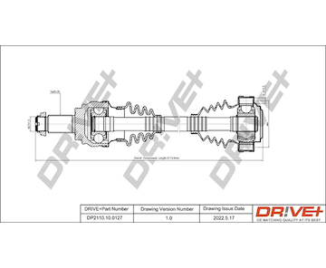 Hnací hřídel Dr!ve+ DP2110.10.0127