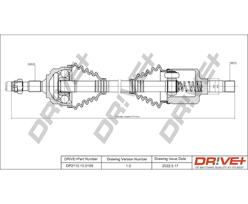 Hnací hřídel Dr!ve+ DP2110.10.0169