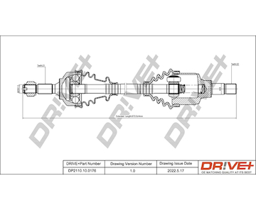 Hnací hřídel Dr!ve+ DP2110.10.0176