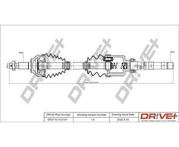 Hnací hřídel Dr!ve+ DP2110.10.0197