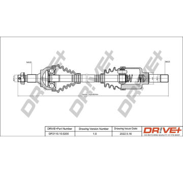 Hnací hřídel Dr!ve+ DP2110.10.0200