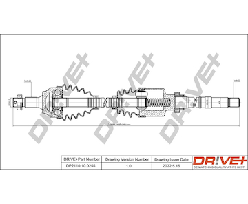 Hnací hřídel Dr!ve+ DP2110.10.0255