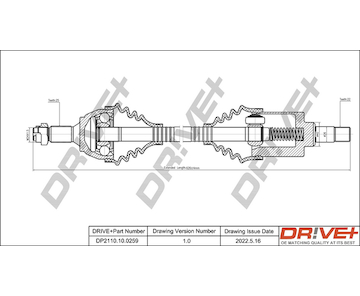 Hnací hřídel Dr!ve+ DP2110.10.0259