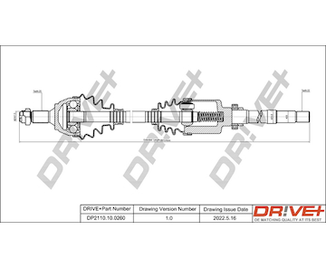 Hnací hřídel Dr!ve+ DP2110.10.0260