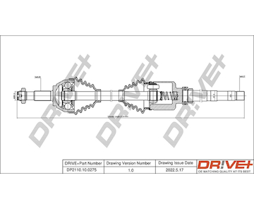 Hnací hřídel Dr!ve+ DP2110.10.0275