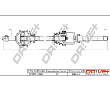 Hnací hřídel Dr!ve+ DP2110.10.0289