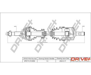 Hnací hřídel Dr!ve+ DP2110.10.0292