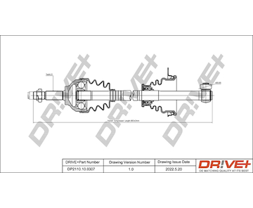 Hnací hřídel Dr!ve+ DP2110.10.0307