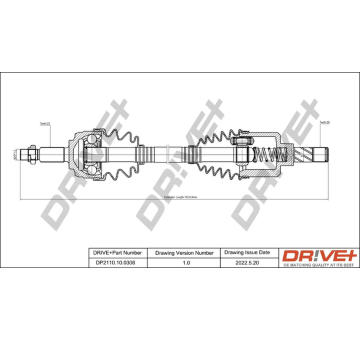 Hnací hřídel Dr!ve+ DP2110.10.0308