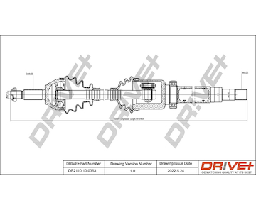 Hnací hřídel Dr!ve+ DP2110.10.0363