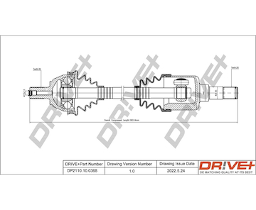 Hnací hřídel Dr!ve+ DP2110.10.0368